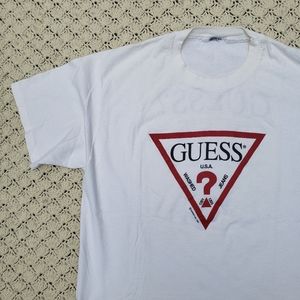 Vintage Guess Fest Rare Designer Jeans Graphic Single Stitch T Shirt